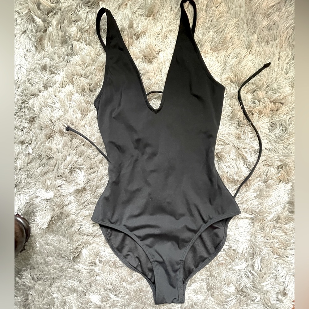 TA3 Mega Sculpting Suit Plungey - Black